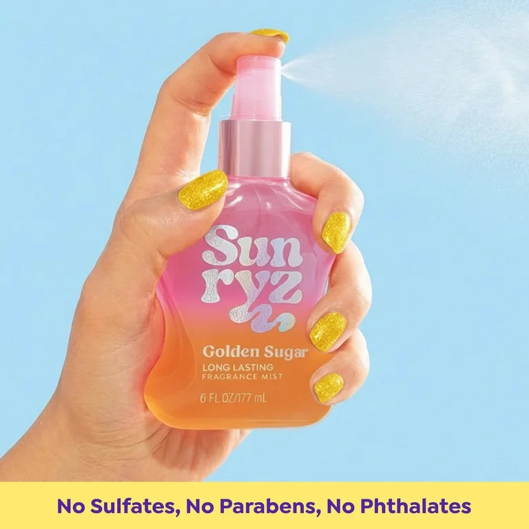 Sunryz Golden Sugar Long-Lasting Fragrance Body Mist, 6 fl oz | Walmart (US)
