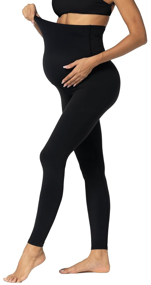 Sunzel Sunzfly Maternity Leggings for Women Over The Belly Buttery Soft Pregnancy Yoga Pants for ... | Amazon (US)
