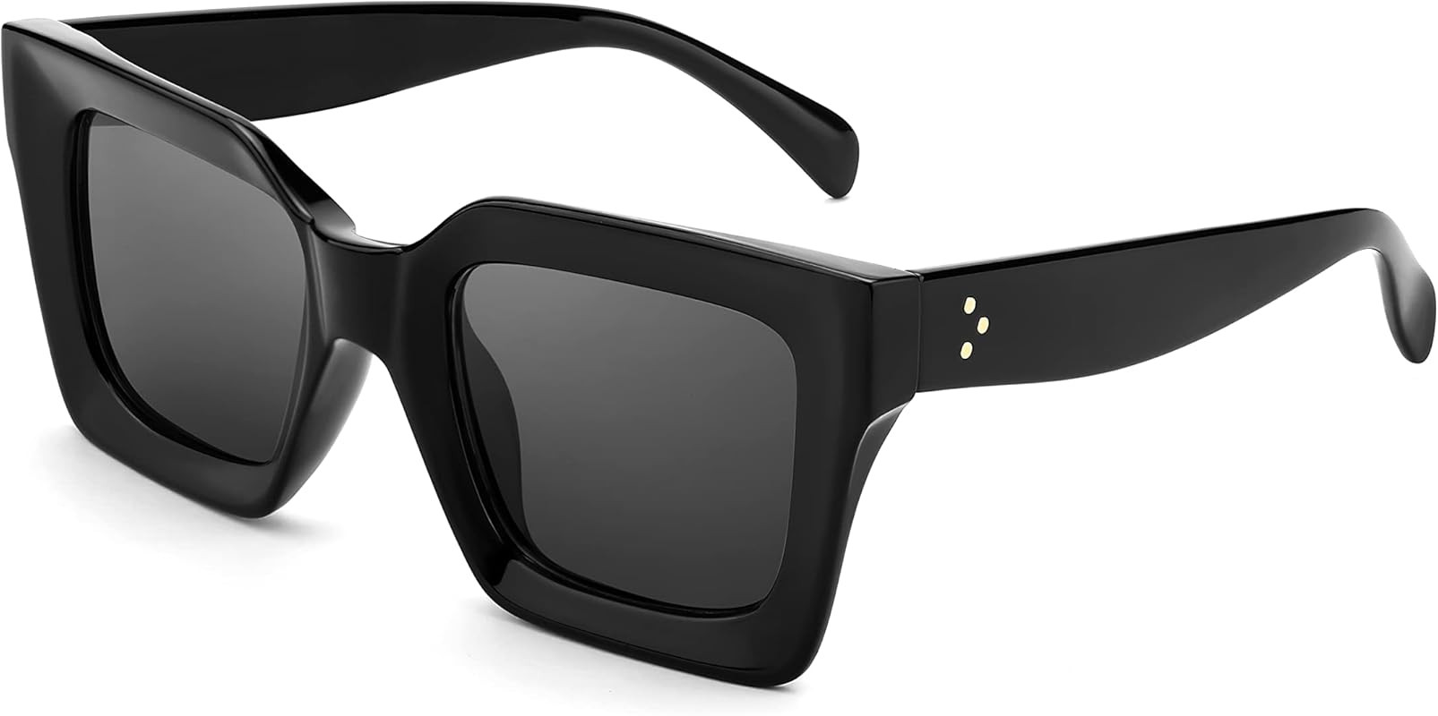 FEISEDY Classic Women Men Sunglasses Fashion Thick Square Sun Glasses Chunky Frame UV400 B4082 | Amazon (US)