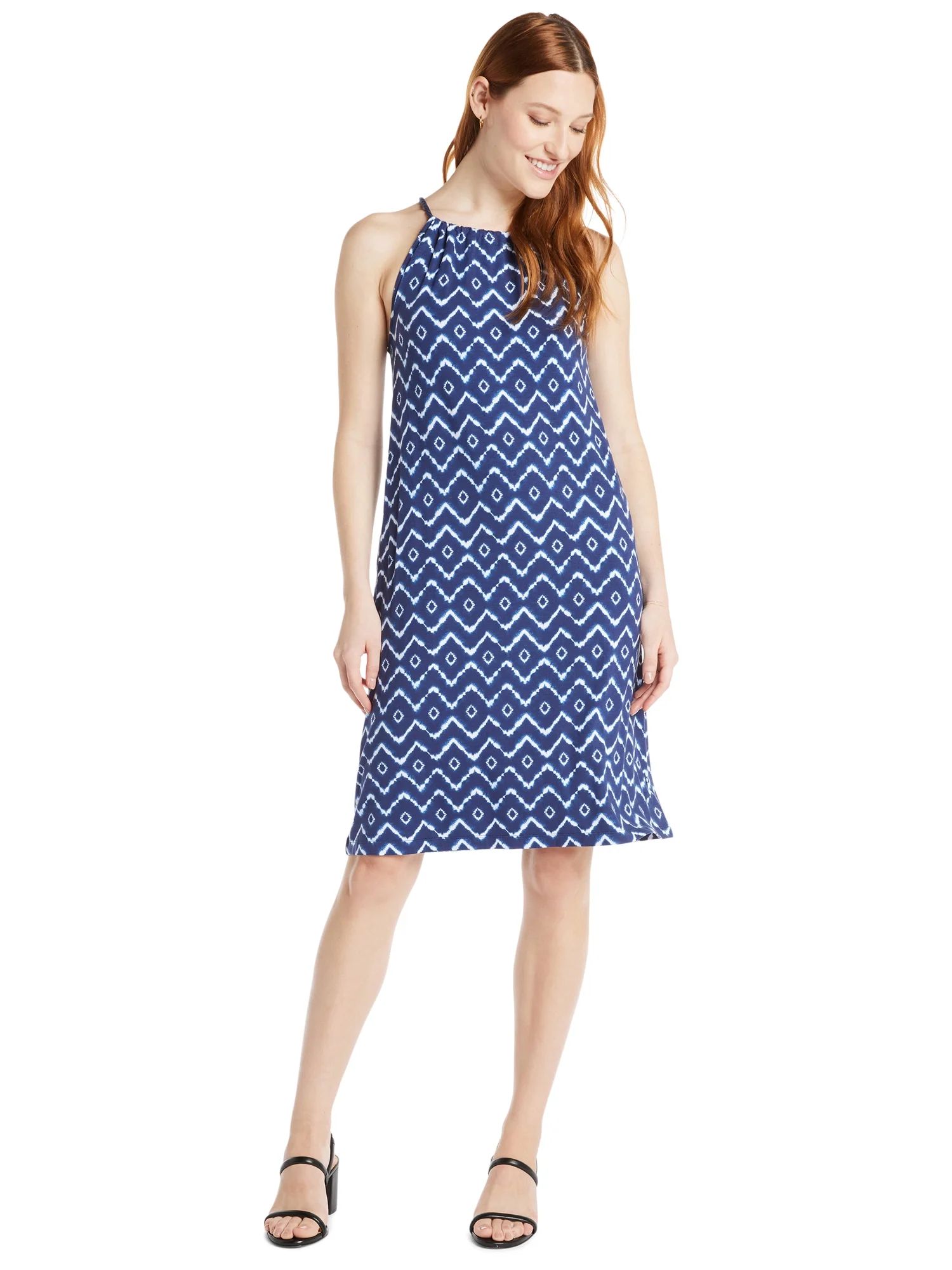 Time and Tru Women's Halter Knit Dress, Sizes XS-XXXL | Walmart (US)