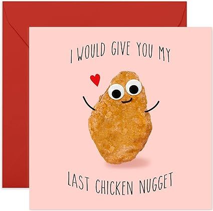 Anniversary Card for Girlfriend Boyfriend - I Would Give You My Last Chicken Nugget - Food Valent... | Amazon (CA)