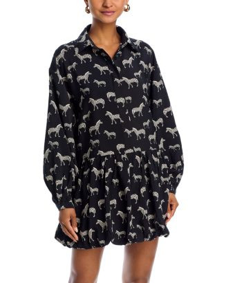 Zebra Long Sleeve Dress - Exclusive | Bloomingdale's (US)