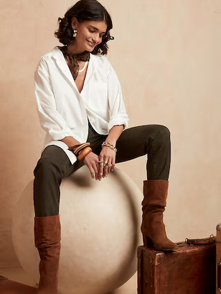 Oversized Button-Down Shirt | Banana Republic Factory