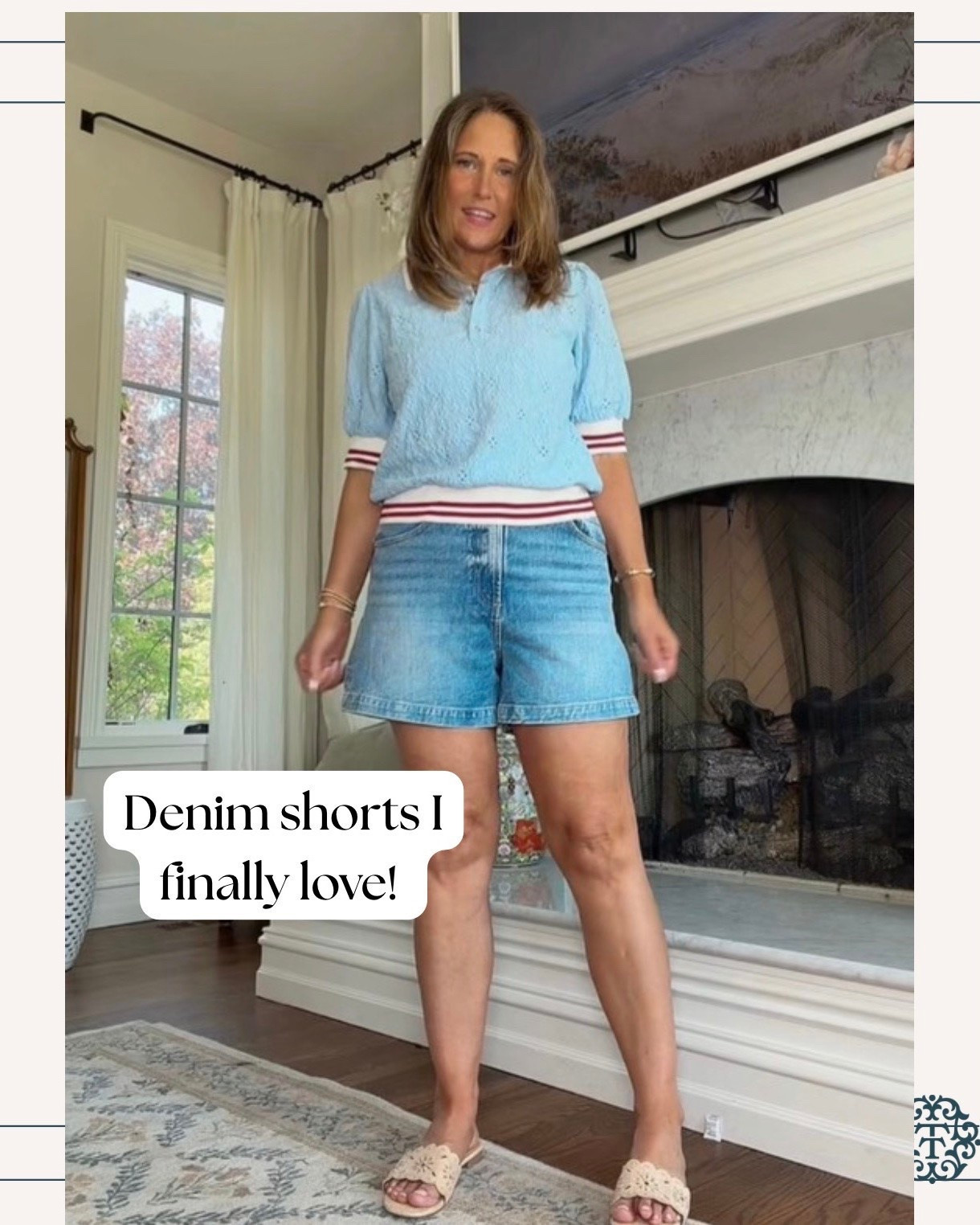 Denim shorts I actually love that I can wear without discomfort. Wear what you want! 💙s

#LTKdayinmylife #LTKOver40 #LTKSeasonal