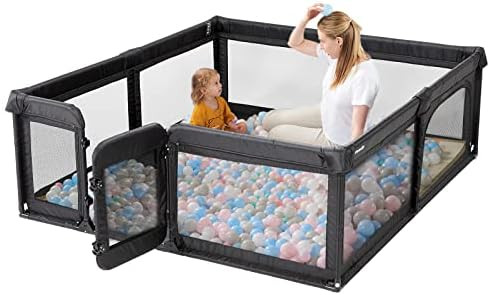 Amazon.com : Baby Playpen, Baby Gate Playpens for Babies and Toddlers, 79x71in Extra Large Plaype... | Amazon (US)