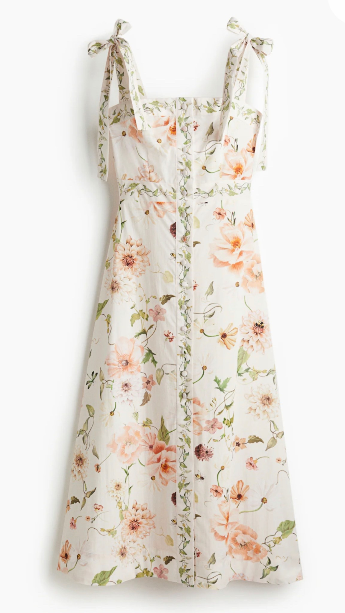 This H&M dress sold out soooo fast last time! This white pattern is beautiful! 

#LTKSeasonal #LTKFindsUnder100 #LTKStyleTip