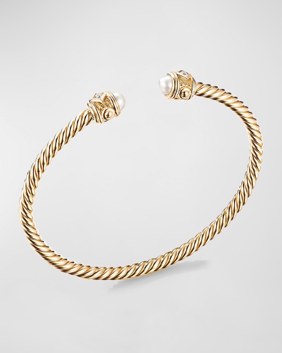 18K Renaissance Bracelet with Pearls and Diamonds, Size Large | Neiman Marcus