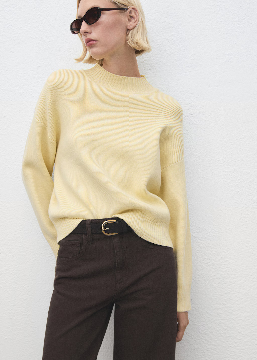 High collar sweater - Women | MANGO USA | Mango (US/MX/AU)