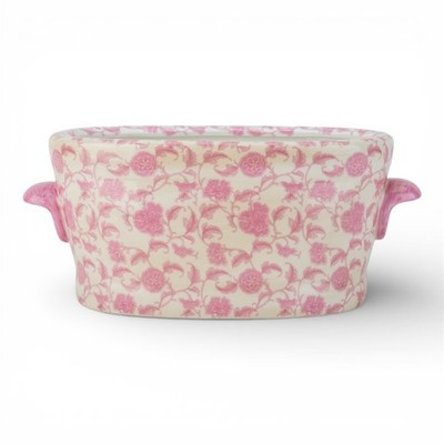 PINK Peony floral porcelain planter footbath | eBay | eBay US