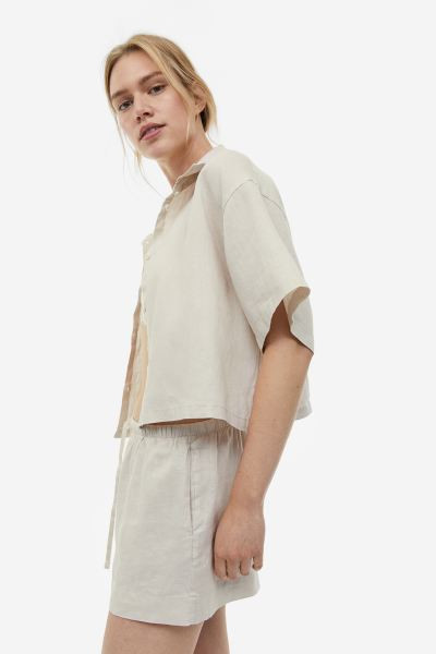 Short Linen Shirt | H&M (US + CA)