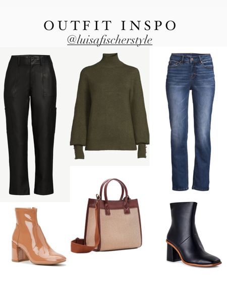 outfit inspo | turtleneck sweater | pants | straight leg jeans | heeled boots | mini tote bag | booties | teacher outfit | smart casual | work outfit | office outfit | date night outfit | girls night outfit | fall outfit | outfit ideas

#LTKSeasonal #LTKfindsunder50 #LTKsalealert