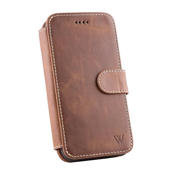 Wilken iPhone XR Leather Wallet with Detachable Phone Case | Wireless Charging Compatible | Top G... | Amazon (US)