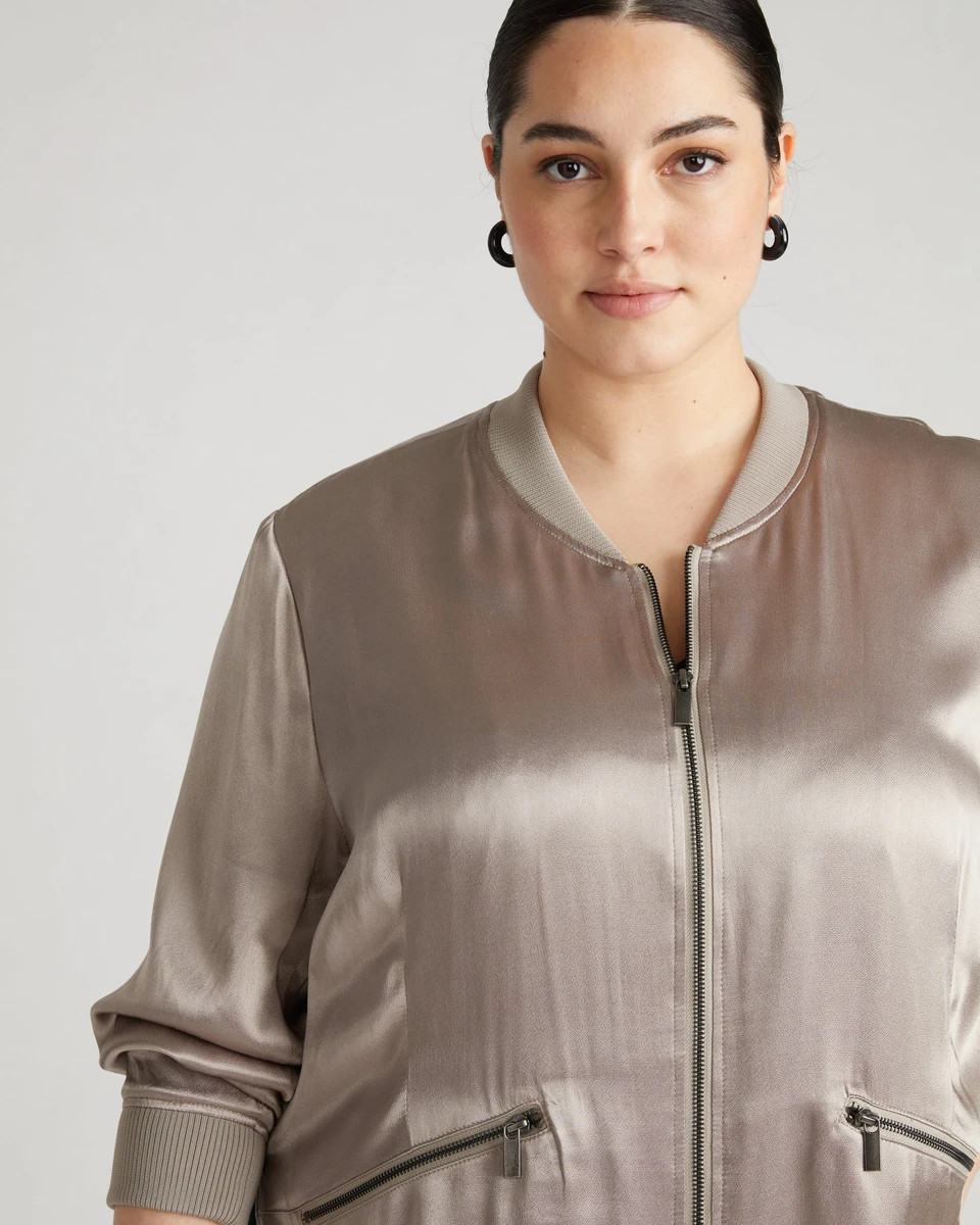 Satin Bomber JacketMollusc$188Buy in monthly payments with Affirm on orders over $50. Learn more5... | Universal Standard