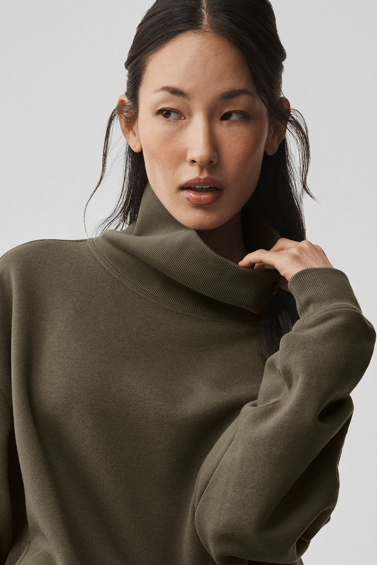 Hazy Mock Neck Pullover | Alo Yoga (US)