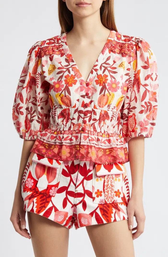 Romantic Orchard Cotton Top | Nordstrom