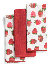 Set Of 3 Chocolate Strawberry Kitchen Towels | Kitchen & Dining Room | Marshalls | Marshalls