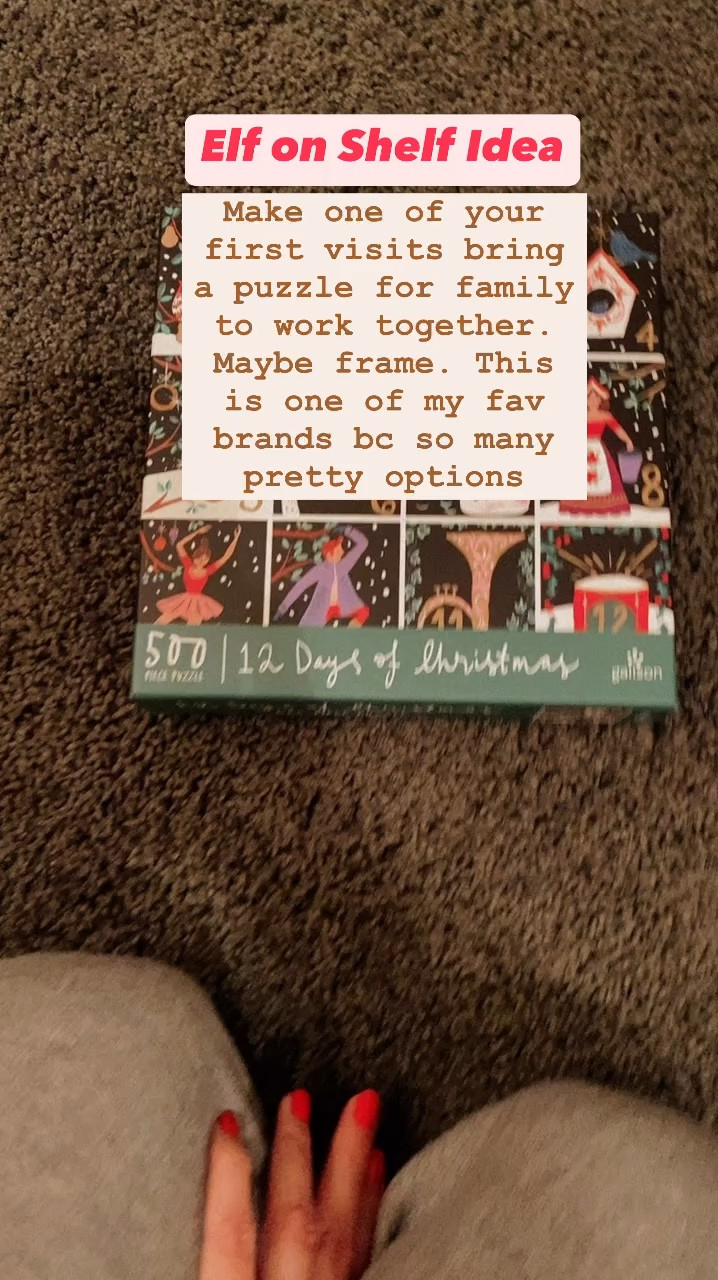 Forever a lover of family bonding opportunities. If you participate in Elf on Shelf, here’s a fun idea. Just be sure you bring it out as a first surprise so you have time to complete. 
•••
Also, no our elf doesn’t bring surprises everyday or even weekly. This is just a fun mix it up options that gets us talking to each other and away from screens or kids arguing 🤣

#LTKHoliday #LTKGiftGuide #LTKCyberWeek
