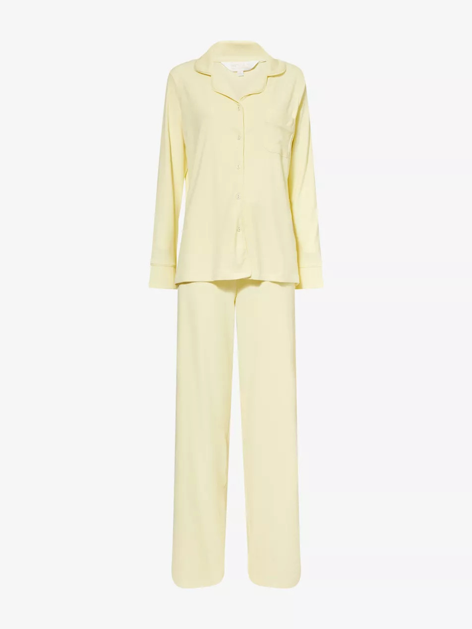 Relaxed-Fit Ribbed Stretch-Jersey Pyjama Set | Selfridges