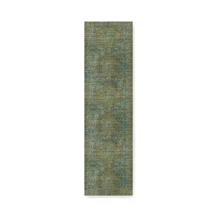 Anatolia Overdyed Hand Knotted Rug, 6x9', Green | Williams-Sonoma