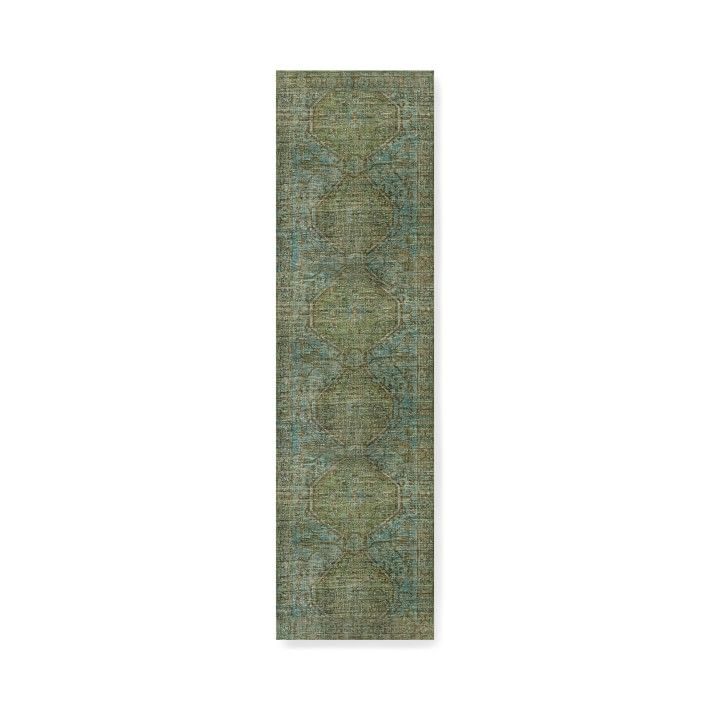 Anatolia Overdyed Hand Knotted Rug, 6x9', Green | Williams-Sonoma