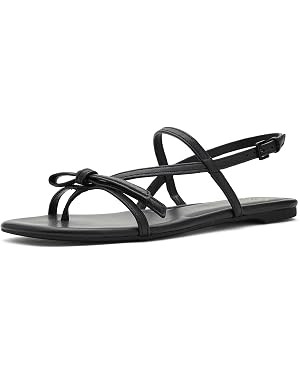 kate spade new york Loop Smooth Leather Flat Sandal | Amazon (US)