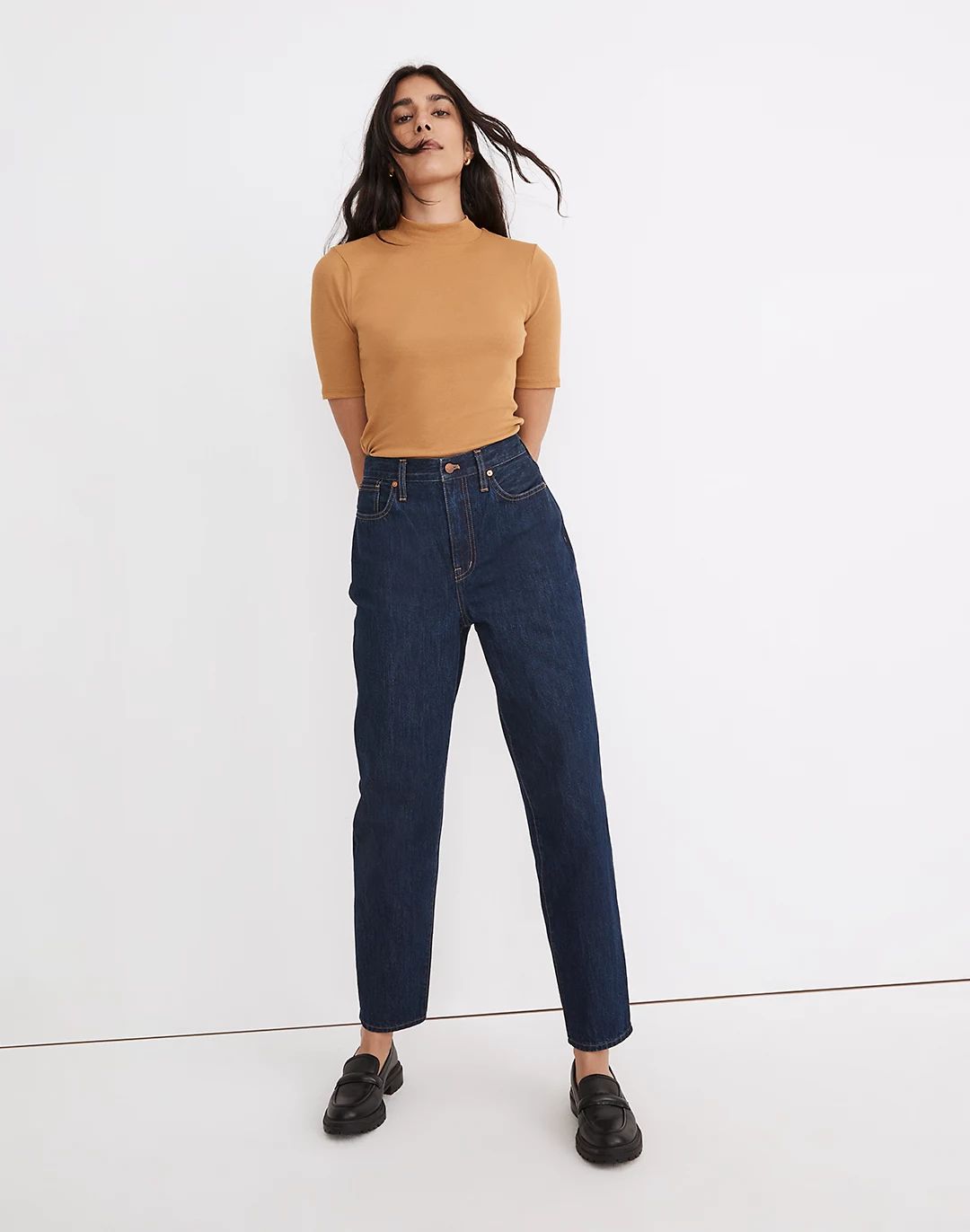 Baggy Tapered Jeans in Dressler Wash | Madewell