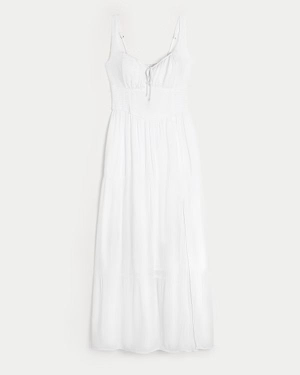 Hollister Sofia Side-Smocked Maxi Dress | Hollister (US)