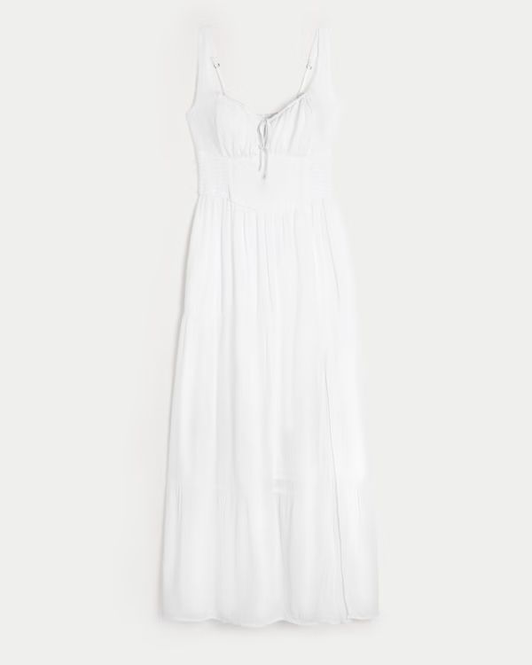 Women's Hollister Sofia Side-Smocked Maxi Dress | Women's Dresses & Rompers | HollisterCo.com | Hollister (US)