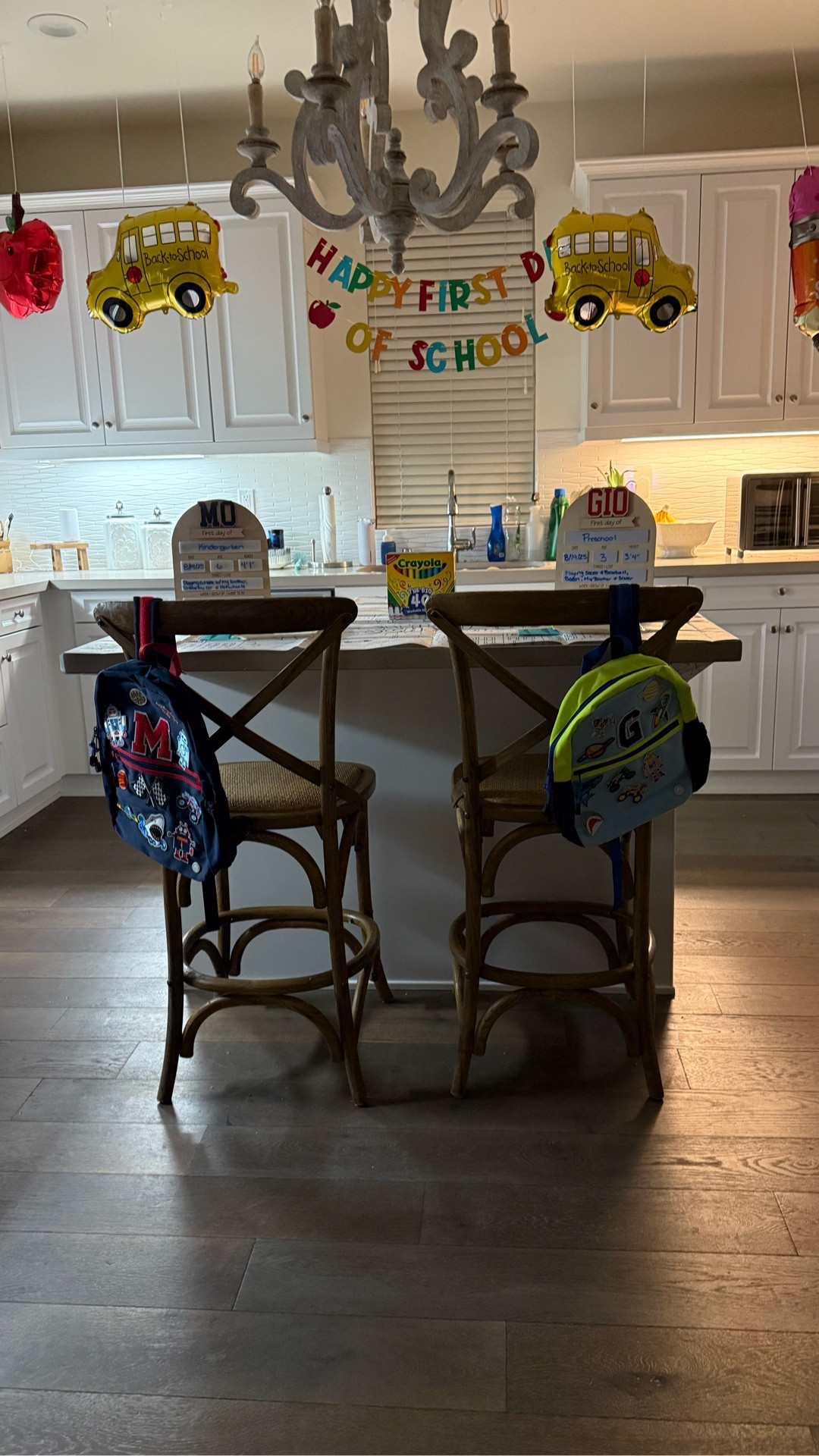 Back to school breakfast setup for my boys 🥹✏️📚 I wanted to set up a special little surprise in the morning they could wake up to on their first day of school! 

Back to school, first day of school, back to school breakfast setup, kids breakfast, Amazon, Kindergarten, Preschool 

#LTKKids #LTKFamily #LTKFindsUnder50