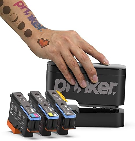 Prinker S Temporary Tattoo Device Package for Your Instant Custom Temporary Tattoos with Premium ... | Amazon (US)