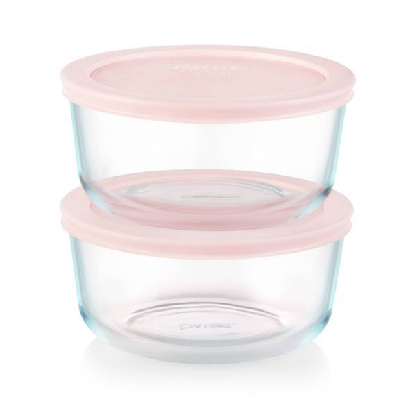 Pyrex 4pc 4 Cup Round Glass Food Storage Value Pack | Target