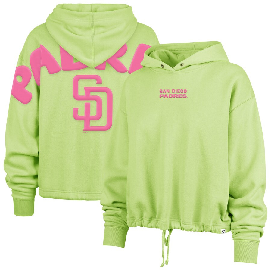 San Diego Padres '47 Women's Bright Side Venice Pullover Hoodie - Green | Fanatics