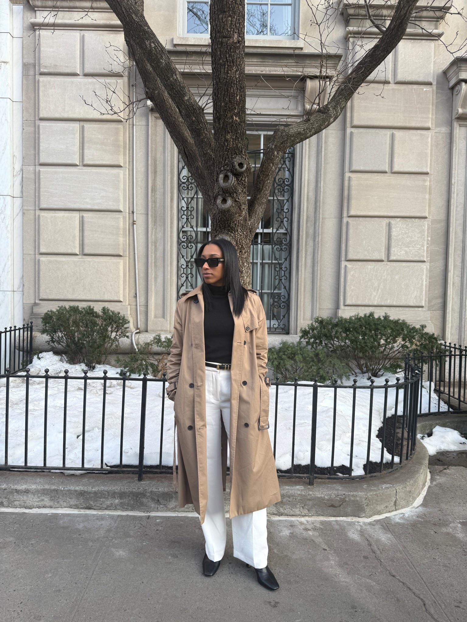 Trench coats are the perfect outerwear piece to take you from winter to spring.

They’re great for layering on a chilly spring day or perfect for those warmer spring days. 

A turtleneck is another favorite. They’re cute, versatile and elevate any outfit  

#LTKPlusSize #LTKootd #LTKPetite