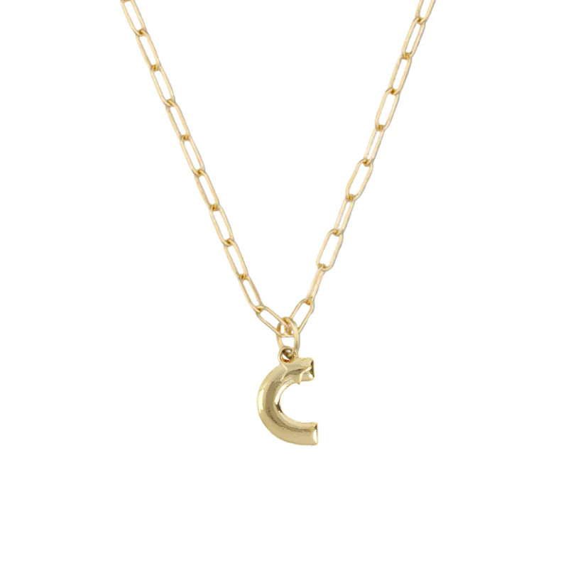 Puffy Letter Charm Necklace | HART