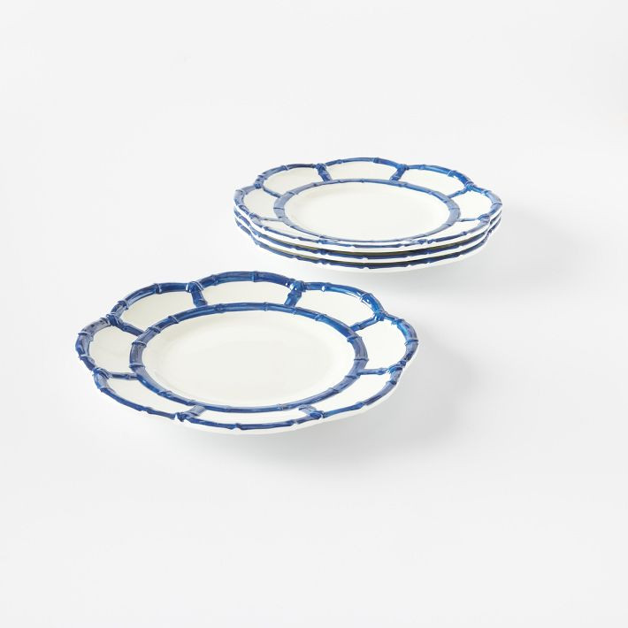 Bamboo Melamine Accent Plate, Set of 4 | Mark and Graham