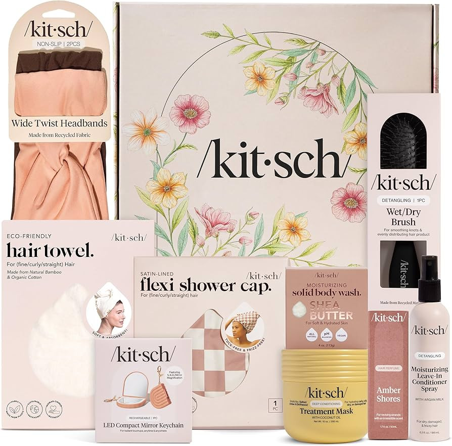 Kitsch Mother's Day Bundle Gift Box - Spa Set for Women Gift with Hair & Body Essentials - A Luxu... | Amazon (US)