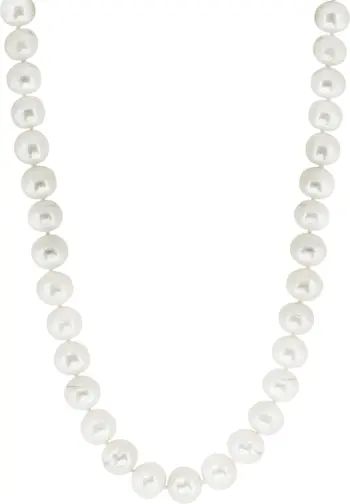 Sterling Silver 10-11mm Freshwater Pearl Necklace | Nordstrom Rack