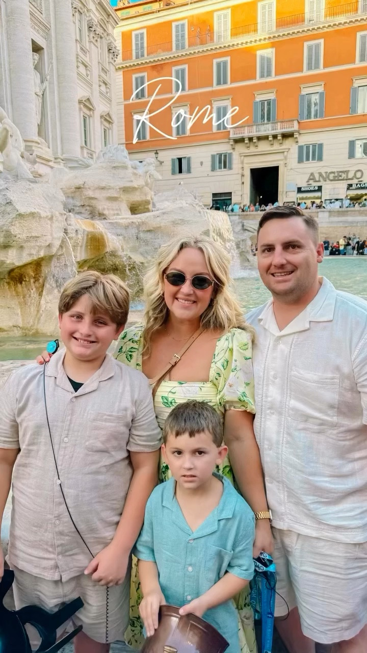 Roma ti amo! 

We are settled in and recovering from a bit of jet lag after our bucket list summer vacation! 5 countries 🇫🇷 🇮🇹 🇪🇸 🇬🇷 🇲🇹 and 20 days of nonstop excitement and bucket list itineraries and a Disney cruise in the mix.

So blessed to be able to return to Europe with our boys this time! We created the memories of a lifetime that I am forever thankful for! 🫶🏻

I cannot describe my love for Italy. The architecture, sunsets, food, art, music, and people are all captivating. Rome appeals to all of your senses and I only wish I had more time there!

We took a golf cart tour of the city with @wheel.tours and it was one of my favorite activities of our entire trip! Such a fantastic way to see all of the highlights. Martin was outstanding and engaging the entire time! We were provided with headsets, water and treated to gelato! I cannot recommend them enough!

After our tour we dined at Da Samu and experienced the best service from start to finish. They treated us to Prosecco, limoncello, and even let the boys wear a real gladiator helmet and hold a sword! Keep following for more Europe content! 
.
.
.
.

#europe #rome #italy #familyvacation #europewithkids #travelwithrtt #travel #travelwithkids #travelfamily