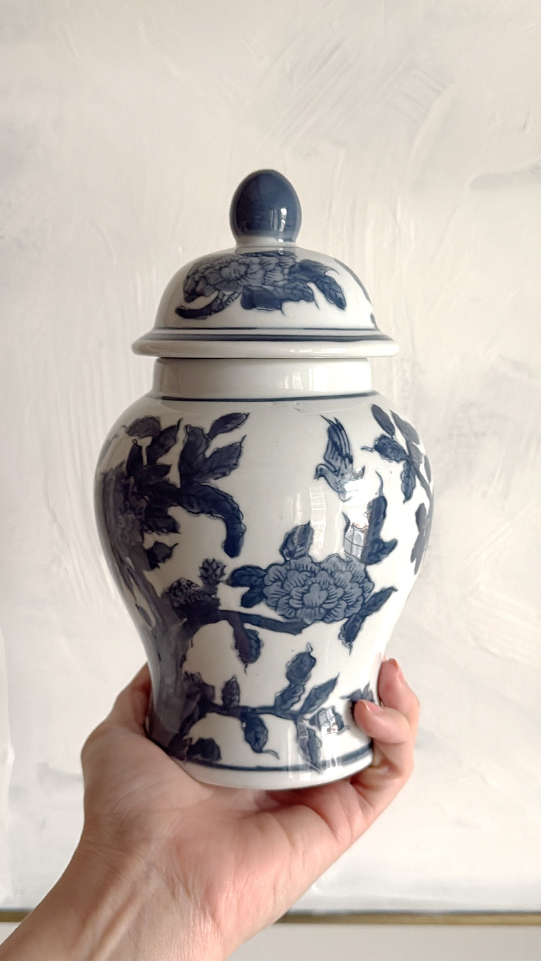 Cute, budget, blue & white jar that I love for styling!

#LTKFindsUnder50 #LTKHome