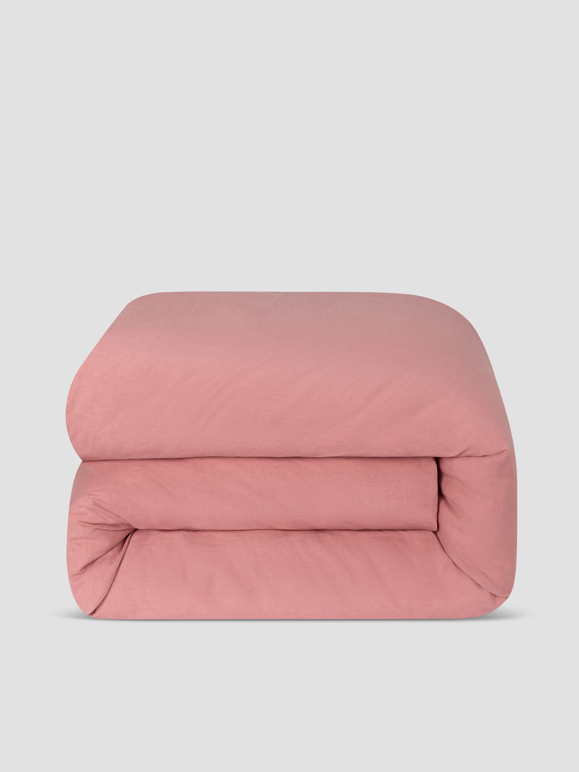 Dusty Pink Linen Blend Duvet Cover | Piglet
