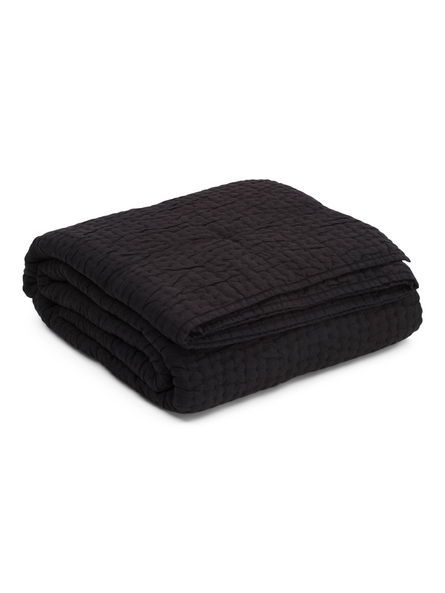 Linen Blend Pick Stitch Quilt | TJ Maxx