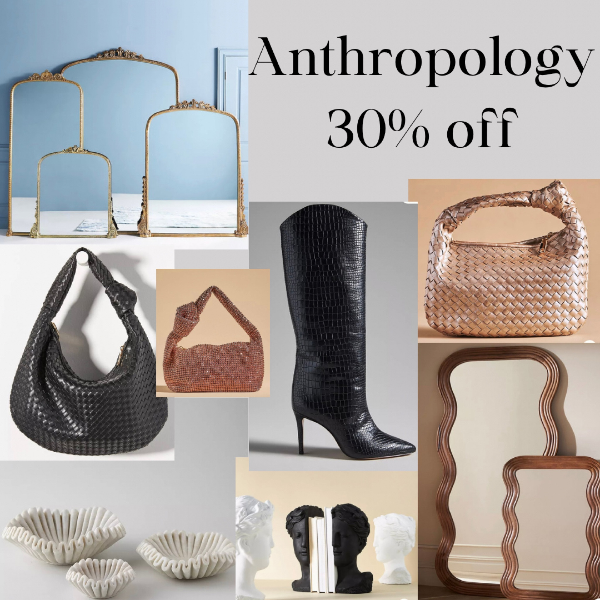 Anthropology Black Friday sale!! 30% off site wide
Woman’s fashion, shoes, home decor, purse, mirror, primrose mirror, Christmas gifts for her, woman’s sale