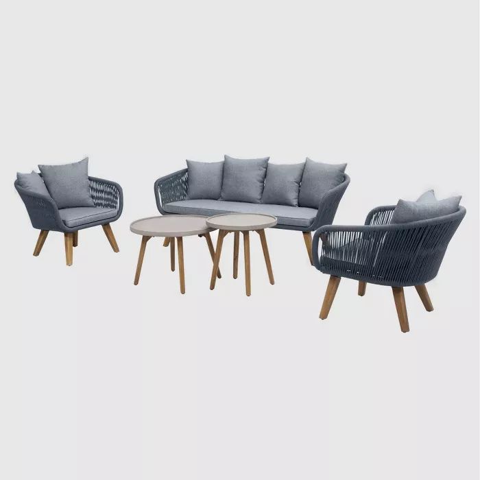 Savea 5pc Outdoor Seating Set - Gray - RST Brands | Target