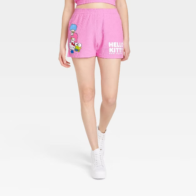 Women's Hello Kitty Graphic Lounge Shorts - Pink | Target
