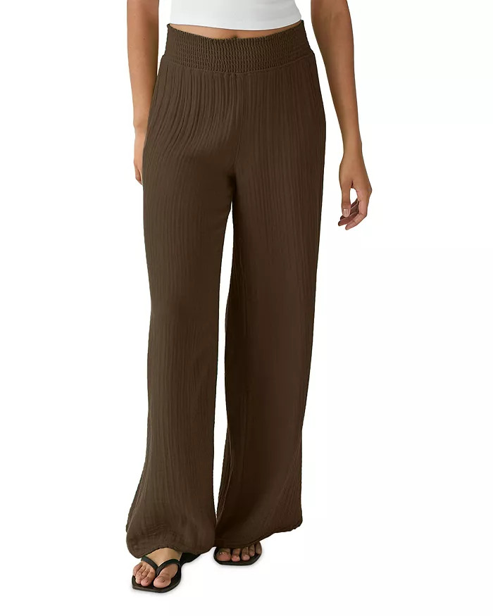 Smocked Wide-Leg Pants | Bloomingdale's (US)