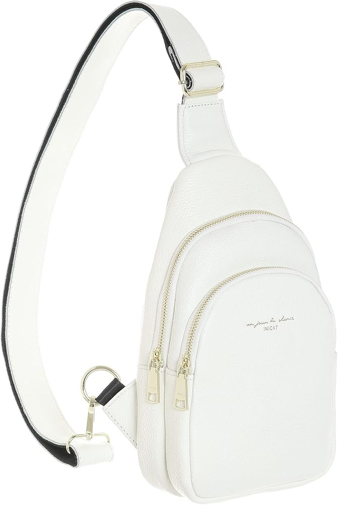 Small Sling Bag Leather Fanny Packs Fashionable Crossbody Bag Travel Chest Purses for Women | Amazon (US)