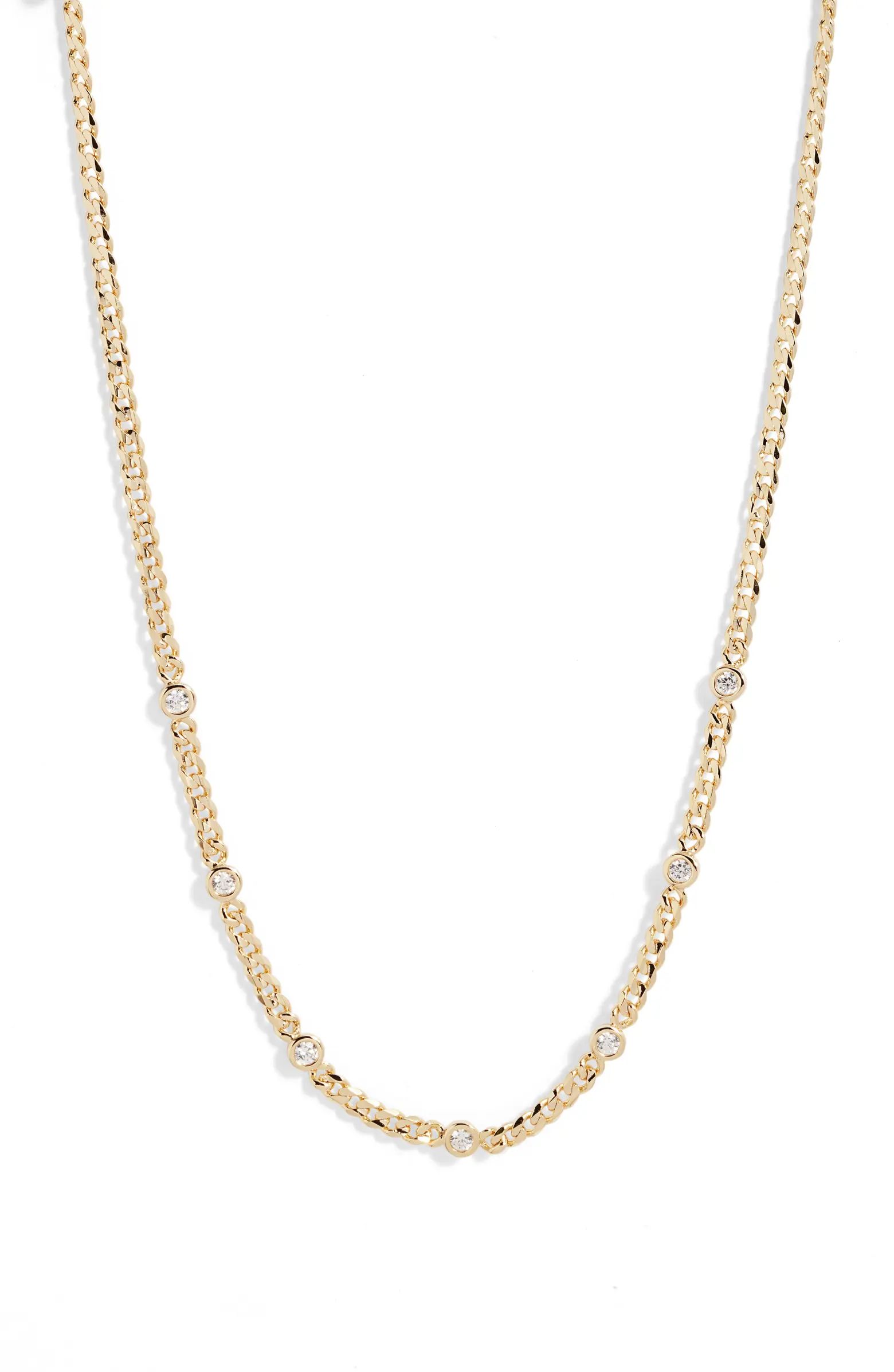 Rowan Crystal Station Chain Necklace | Nordstrom
