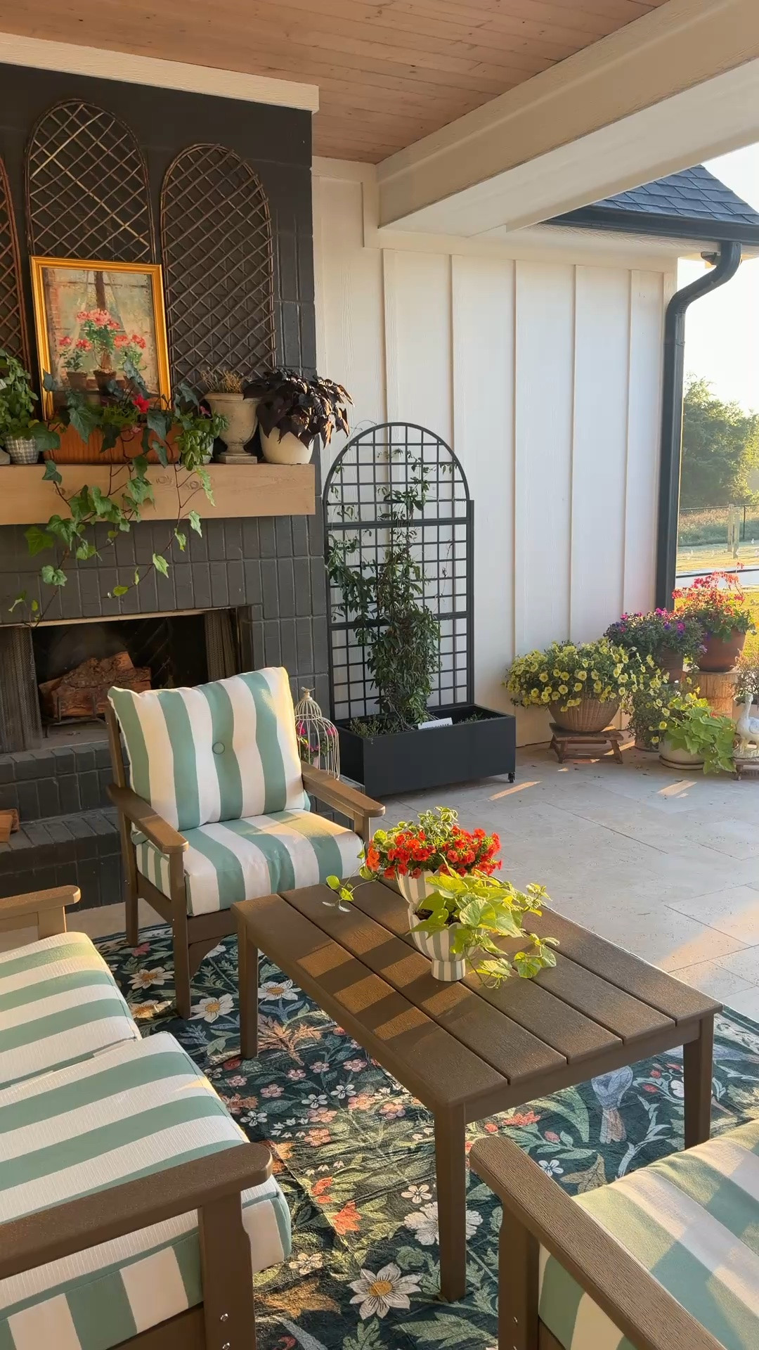 It just hits different with the morning light, our outdoor space just comes to life.

#LTKHome #LTKSeasonal