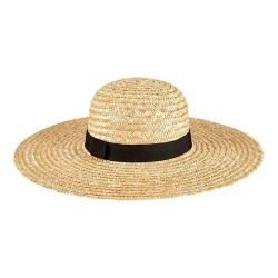 Women's San Diego Hat Company Round Crown Wheat Straw Sun Brim Hat WSH1108 Natural | Bed Bath & Beyond