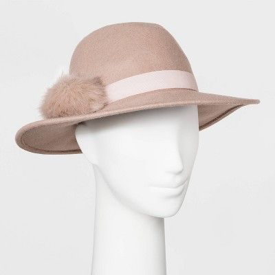 Women's Felt Fedora Hat - A New Day™ Blush | Target